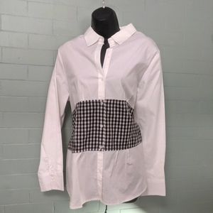 Eden and Olivia from Anthropologie NWT lace up cumberband XL top